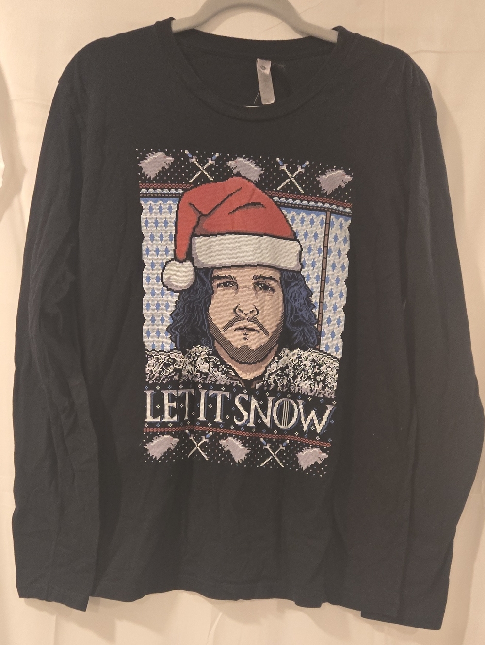 Game of Thrones Jon Snow 'Let It Snow' Long Sleeve Holiday Tee